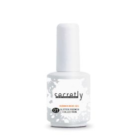 Βάση ημιμόνιμου βερνικιού  SECRETLY Glitter Rubber Base Gel French Collection #1 15 ml
