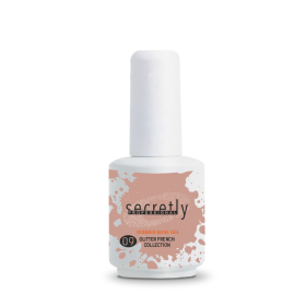 Βάση ημιμόνιμου βερνικιού  SECRETLY Glitter Rubber Base Gel French Collection #9 15 ml