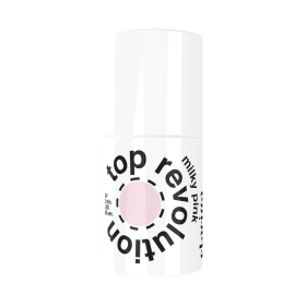 Top coat ημιμόνιμου βερνικιού Revolution MILKY PINK 14ml