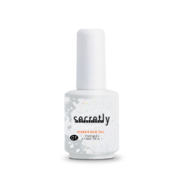 Βάση ημιμόνιμου βερνικιού SECRETLY Rubber base Twinkle Collection 1 15 ml