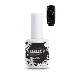 Top coat ημιμόνιμου βερνικιού SECRETLY Flake Collection Top Coat 2 15 ml