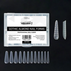 Dual forms Gothic Almond Professional Nail Forms 120τμχ.