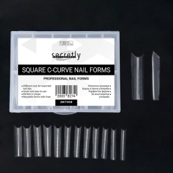 Dual forms Square C-Curve Professional Nail Forms 120τμχ.