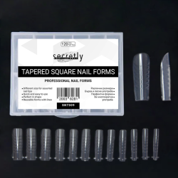 Dual forms Tapered Square Professional Nail Forms 120τμχ.