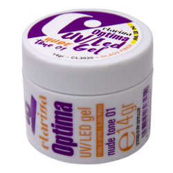 UV/LED gel Clarissa OPTIMA Nude 01 Glass Fiber 14 g