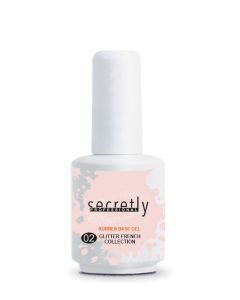 Βάση ημιμόνιμου βερνικιού SECRETLY PROFESSIONAL Glitter Rubber Base Gel French Collection #2 15ml