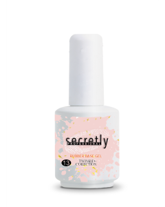 Βάση ημιμόνιμου βερνικιού SECRETLY PROFESSIONAL Rubber base Twinkle Collection 13 15ml