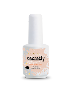 Βάση ημιμόνιμου βερνικιού SECRETLY PROFESSIONAL Rubber base Twinkle Collection 21 15ml