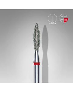 Διαμαντόφρεζα EC "Flame" κόκκινη Head diameter 2.3mm working part 10.0mm