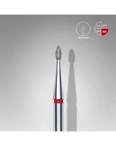 Διαμαντόφρεζα EC Rounded "Bud" κόκκινη Head diameter 1.6mm working part 3.4mm