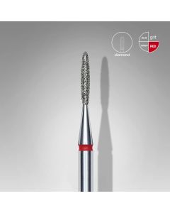 Διαμαντόφρεζα EC "Flame" κόκκινη Head diameter 1.6mm working part 8.0mm
