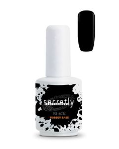 Βάση ημιμόνιμου βερνικιού SECRETLY PROFESSIONAL Rubber Base Black 15ml