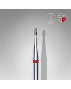 Διαμαντόφρεζα EC Rounded "Bud" κόκκινη Head diameter 1.2mm working part 3.0mm