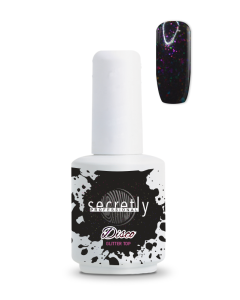 Top coat ημιμόνιμου βερνικιού SECRETLY PROFESSIONAL Disco top coat 15ml