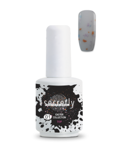 Top coat ημιμόνιμου βερνικιού SECRETLY PROFESSIONAL Easter Collection Glitter Top Coat 1 15 ml