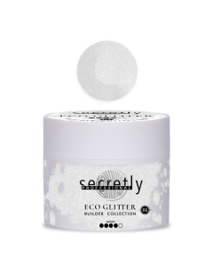 UV/LED gel SECRETLY PROFESSIONAL ECO GLITTER BUILDER GEL Collection #1
