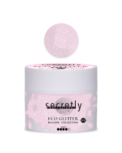 UV/LED gel SECRETLY PROFESSIONAL ECO GLITTER BUILDER GEL Collection #3