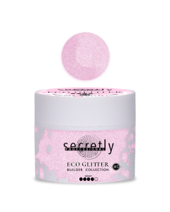 UV/LED gel SECRETLY PROFESSIONAL ECO GLITTER BUILDER GEL Collection #5