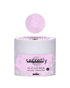 UV/LED gel SECRETLY PROFESSIONAL ECO GLITTER BUILDER GEL Collection #6