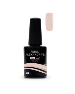 Βάση για ημιμόνιμο βερνίκι ALEXANDRA'S PROLINE Fiber Base Collection #3 14ml