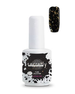 Top coat ημιμόνιμου βερνικιού SECRETLY PROFESSIONAL Flake Collection Top Coat 1 15 ml