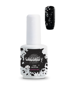 Top coat ημιμόνιμου βερνικιού SECRETLY PROFESSIONAL Flake Collection Top Coat 4 15 ml
