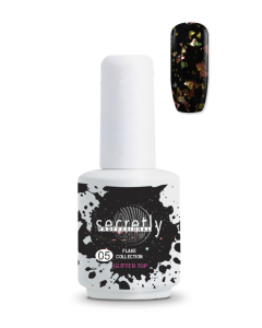 Top coat ημιμόνιμου βερνικιού SECRETLY PROFESSIONAL Flake Collection Top Coat 5 15 ml