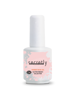 Βάση ημιμόνιμου βερνικιού SECRETLY PROFESSIONAL Glitter Rubber Base Gel French Collection #4 15ml