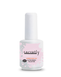 Βάση ημιμόνιμου βερνικιού SECRETLY PROFESSIONAL Glitter Rubber Base Gel French Collection #7 15ml