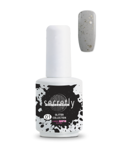 Top coat matte ημιμόνιμου βερνικιού SECRETLY PROFESSIONAL Glitter Collection Rubber Matte Top Coat 1 15 ml