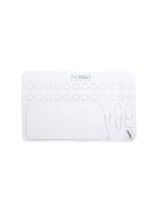Βάση σιλικόνης NORIKO Nails Silicone Mat White 1 with template