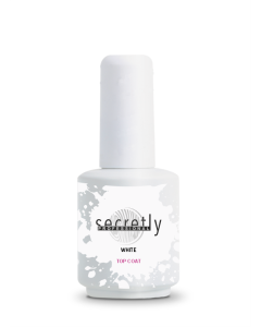 Top coat ημιμόνιμου βερνικιού SECRETLY PROFESSIONAL WHITE top coat 15ml
