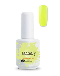 Βάση ημιμόνιμου βερνικιού SECRETLY PROFESSIONAL Rubber Base Gel Neon Collection #1 15ml