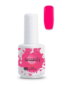 Βάση ημιμόνιμου βερνικιού SECRETLY PROFESSIONAL Rubber Base Gel Neon Collection #5 15ml