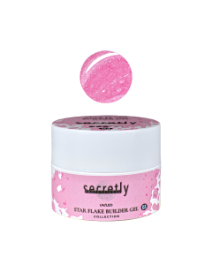 UV/LED gel SECRETLY PROFESSIONAL STAR FLAKE BUILDER GEL Collection #3