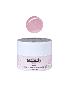 UV/LED gel SECRETLY PROFESSIONAL STAR FLAKE BUILDER GEL Collection #4
