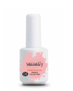 Βάση ημιμόνιμου βερνικιού SECRETLY PROFESSIONAL Rubber Base Gel French Collection #8 15ml