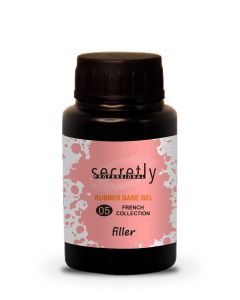 Βάση ημιμόνιμου βερνικιού SECRETLY PROFESSIONAL Rubber base gel filler French Collection #5 50ml
