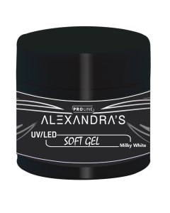 UV/LED gel ALEXANDRA'S PROLINE Soft gel Collection Milky White 50g