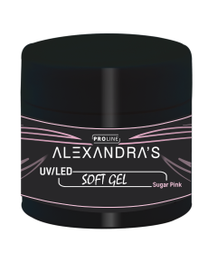 UV/LED gel ALEXANDRA'S PROLINE Soft gel Collection Sugar Pink 50g