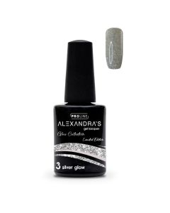 Ημιμόνιμο βερνίκι ALEXANDRA'S PROLINE Limited Edition Glow Collection #3 Silver Glow