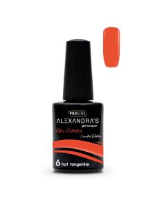 Ημιμόνιμο βερνίκι ALEXANDRA'S PROLINE Limited Edition Glow Collection #6 Hot Tangerine
