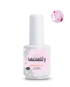 Βάση ημιμόνιμου βερνικιού SECRETLY PROFESSIONAL Rubber base Twinkle Collection 10 15ml
