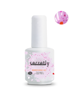 Βάση ημιμόνιμου βερνικιού SECRETLY PROFESSIONAL Rubber base Twinkle Collection 6 15ml