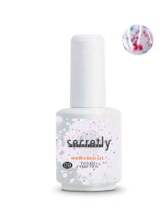 Βάση ημιμόνιμου βερνικιού SECRETLY PROFESSIONAL Rubber base Twinkle Collection 9 15ml