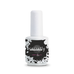 Top coat ημιμόνιμου βερνικιού SECRETLY PROFESSIONAL Rubber Top Gel 2 Hybrid 15 ml