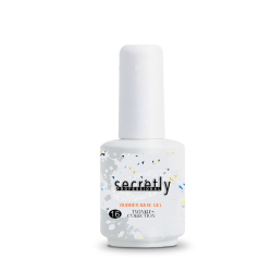 Βάση ημιμόνιμου βερνικιού SECRETLY PROFESSIONAL Rubber base Twinkle Collection 16 15 ml