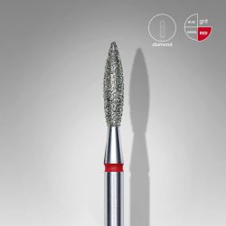 Διαμαντόφρεζα EC "Flame" κόκκινη Head diameter 2.3mm working part 10.0mm