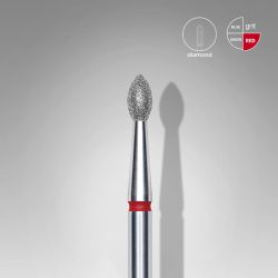 Διαμαντόφρεζα EC Pointed "Bud" κόκκινη Head diameter 2.5mm working part 4.5mm