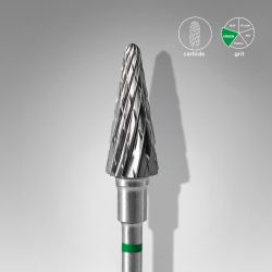 Φρέζα καρβιδίου EC πράσινο head diameter 6.0mm working part 14.0mm